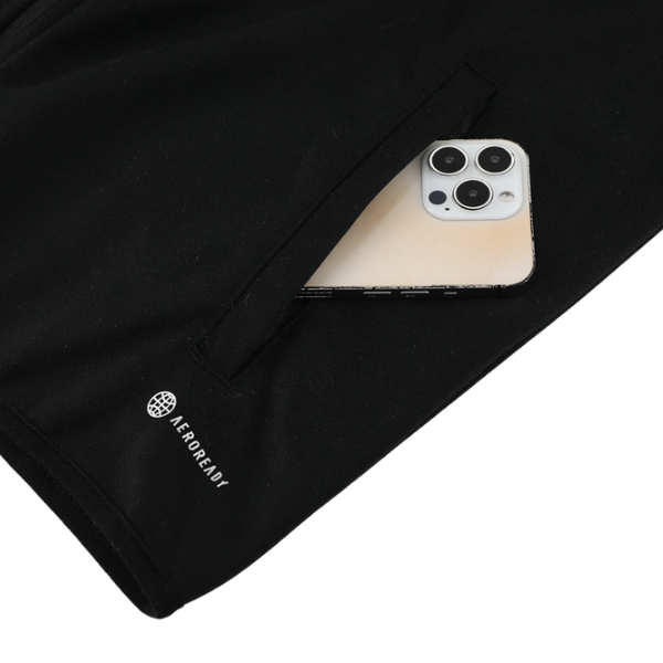 Conjunto Adidas Cold Set con abrigo y pantalones en blanco y negro 