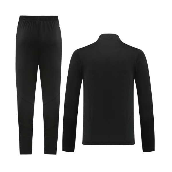 Conjunto de camiseta y pantalones Adidas Cold Set en blanco y negro con cremallera de un cuarto