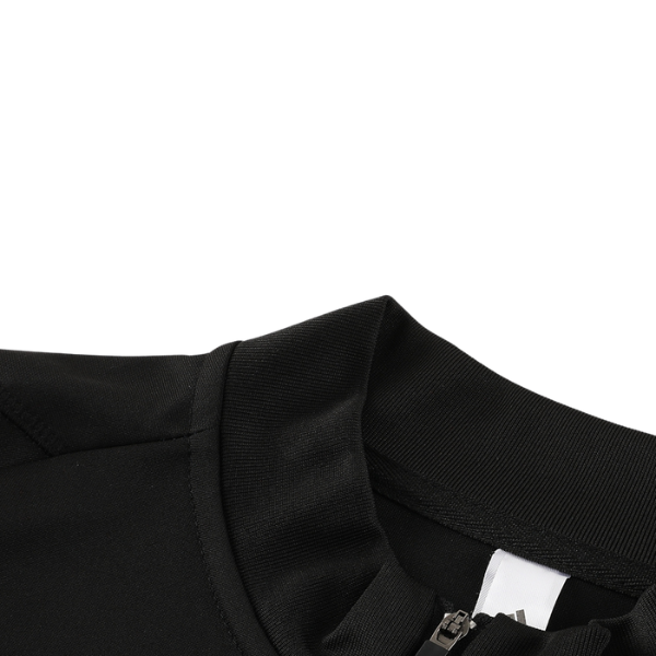 Conjunto de camiseta y pantalones Adidas Cold Set en blanco y negro con cremallera de un cuarto