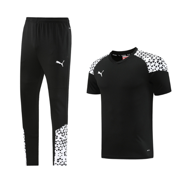 Puma Training Black White Training Set T-Shirt and Pants 