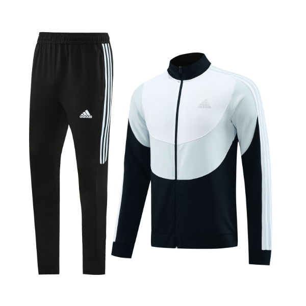 Chaqueta y pantalones Adidas Cold Set blancos y negros 