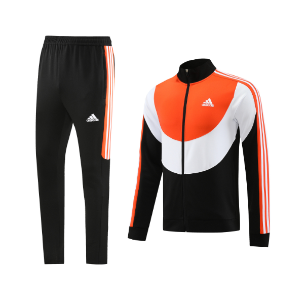 Adidas Orange White Black Cold Set Jacket and Pants