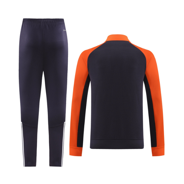 Chaqueta y pantalón Adidas naranja y negro Cold Set 