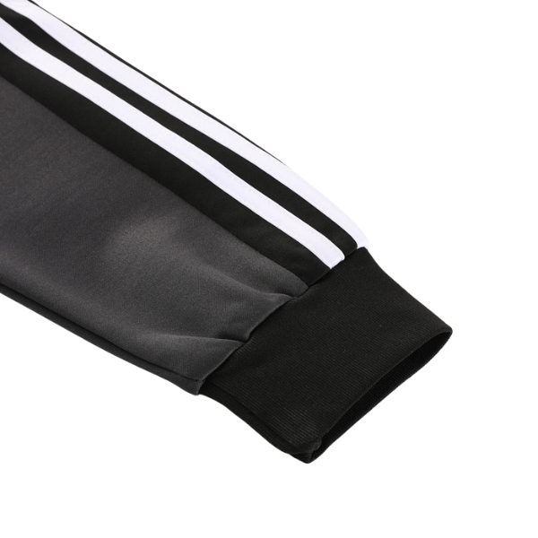 Chaqueta y pantalón Adidas Cold Set negro, blanco y gris 