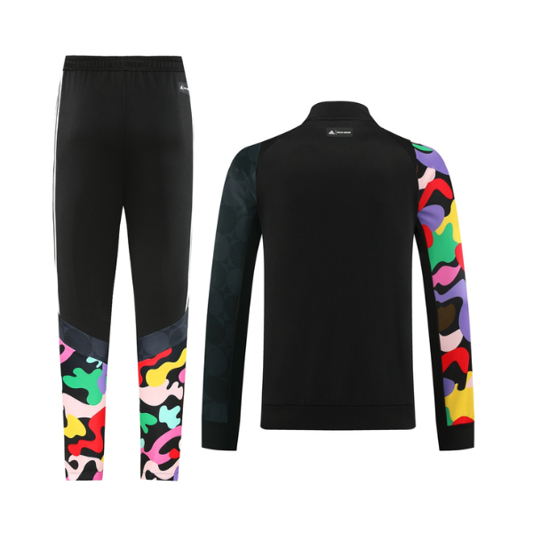 Chaqueta y pantalones Adidas Black and Colorful II Cold Set 