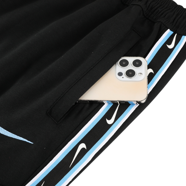 Nike Black and Light Blue Cold Set Jacket and Pants