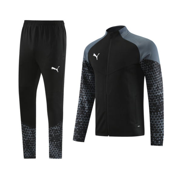 Puma Black and Gray Cold Set Jacket and Pants 