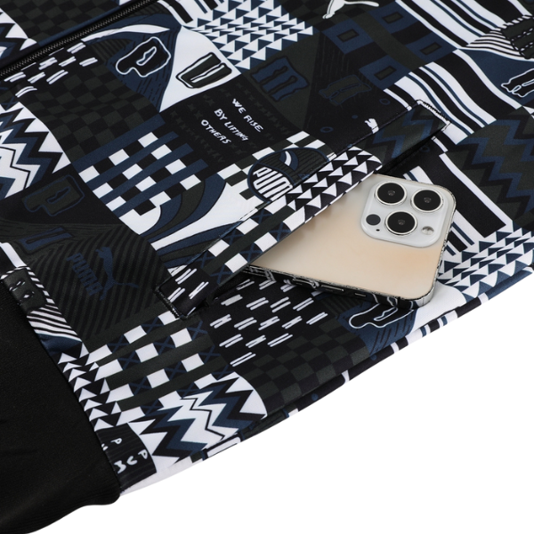 Puma Black White Gray Cold Set Jacket and Pants 