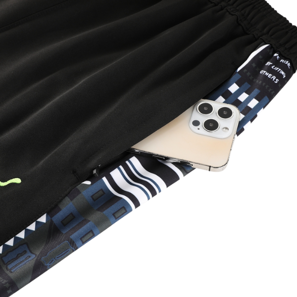 Puma Black White Gray Cold Set Jacket and Pants 