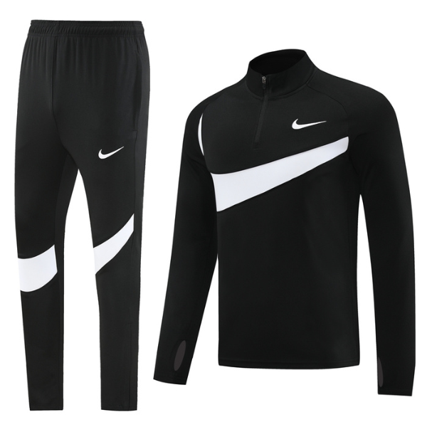 Nike Black Cold Set Quarter-Zip Top and Pants 