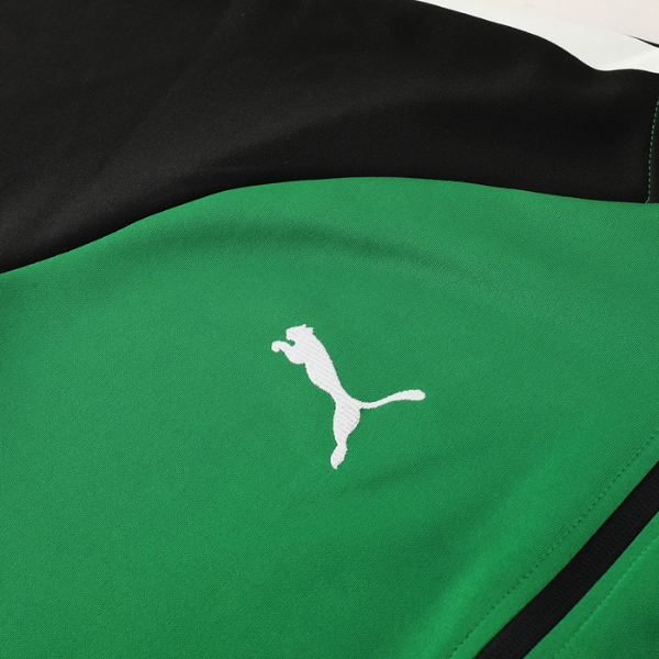 Puma Green and Black Cold Set Jacket and Pants 