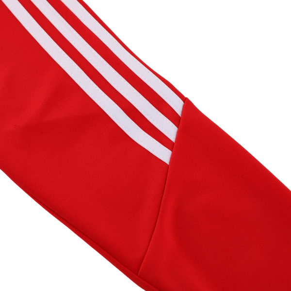 Adidas Red and Black Cold Set Quarter-Zip Top and Pants