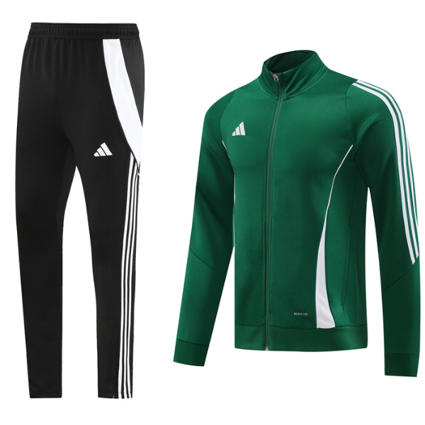 Adidas Green and Black Cold Set Jacket and Pants