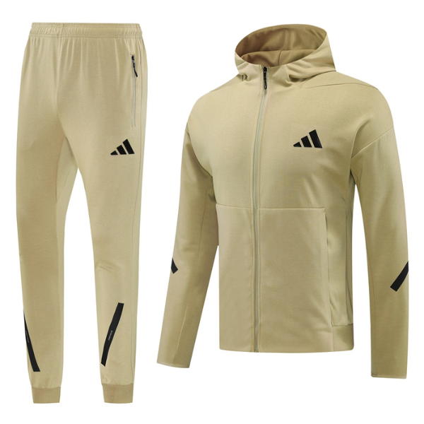 Conjunto de abrigo y pantalón Adidas Cold Beige 
