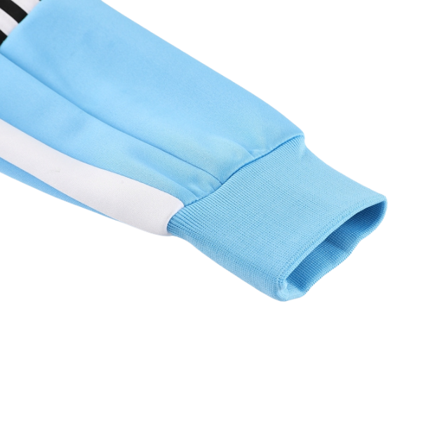 Conjunto de abrigo y pantalón Adidas Cold Blue, blanco y negro 