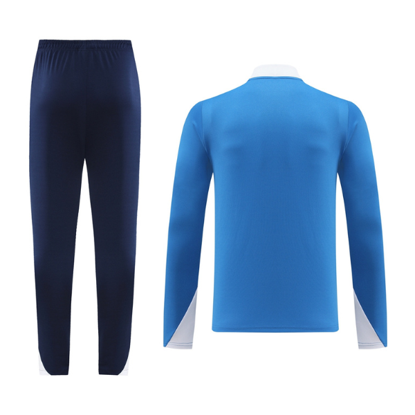 Nike Blue Cold Set Quarter-Zip Top and Pants 
