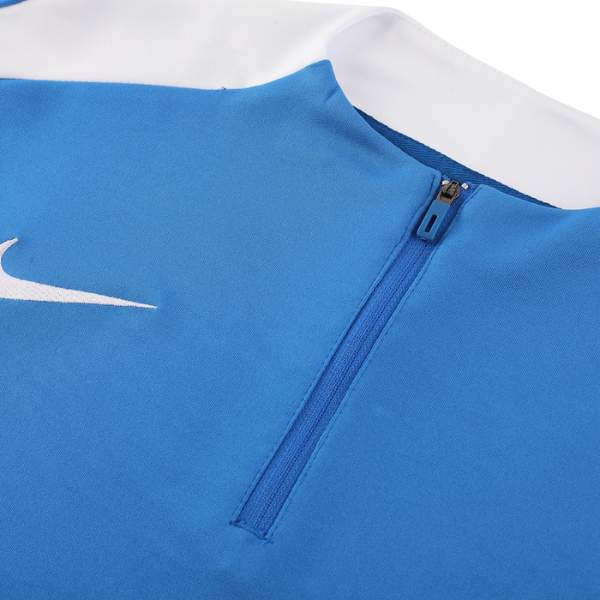 Nike Blue Cold Set Quarter-Zip Top and Pants 