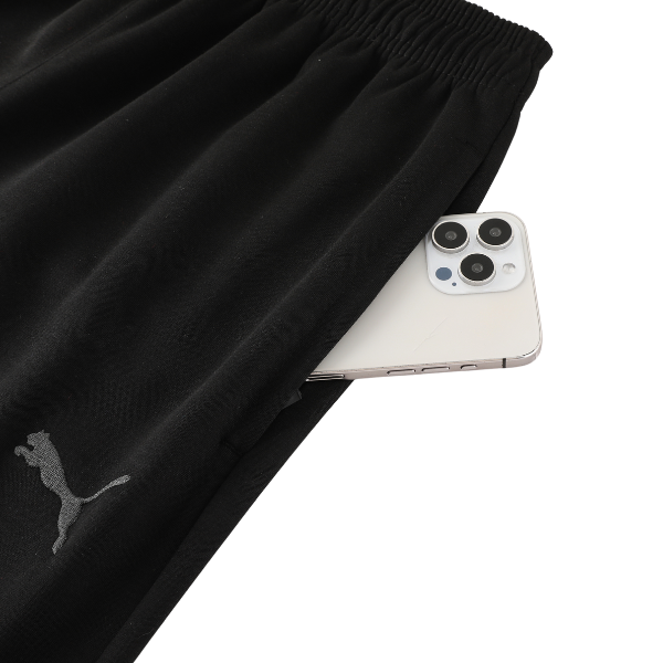 Puma Gray and Black Cold Set Jacket and Pants 