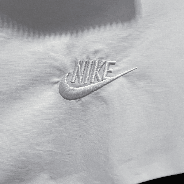 Nike White and Black Windbreaker Jacket 
