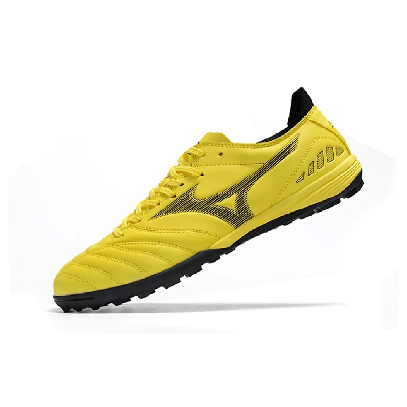 Botas de fútbol Mizuno Morelia Sala TF Turf TF amarillas y negras