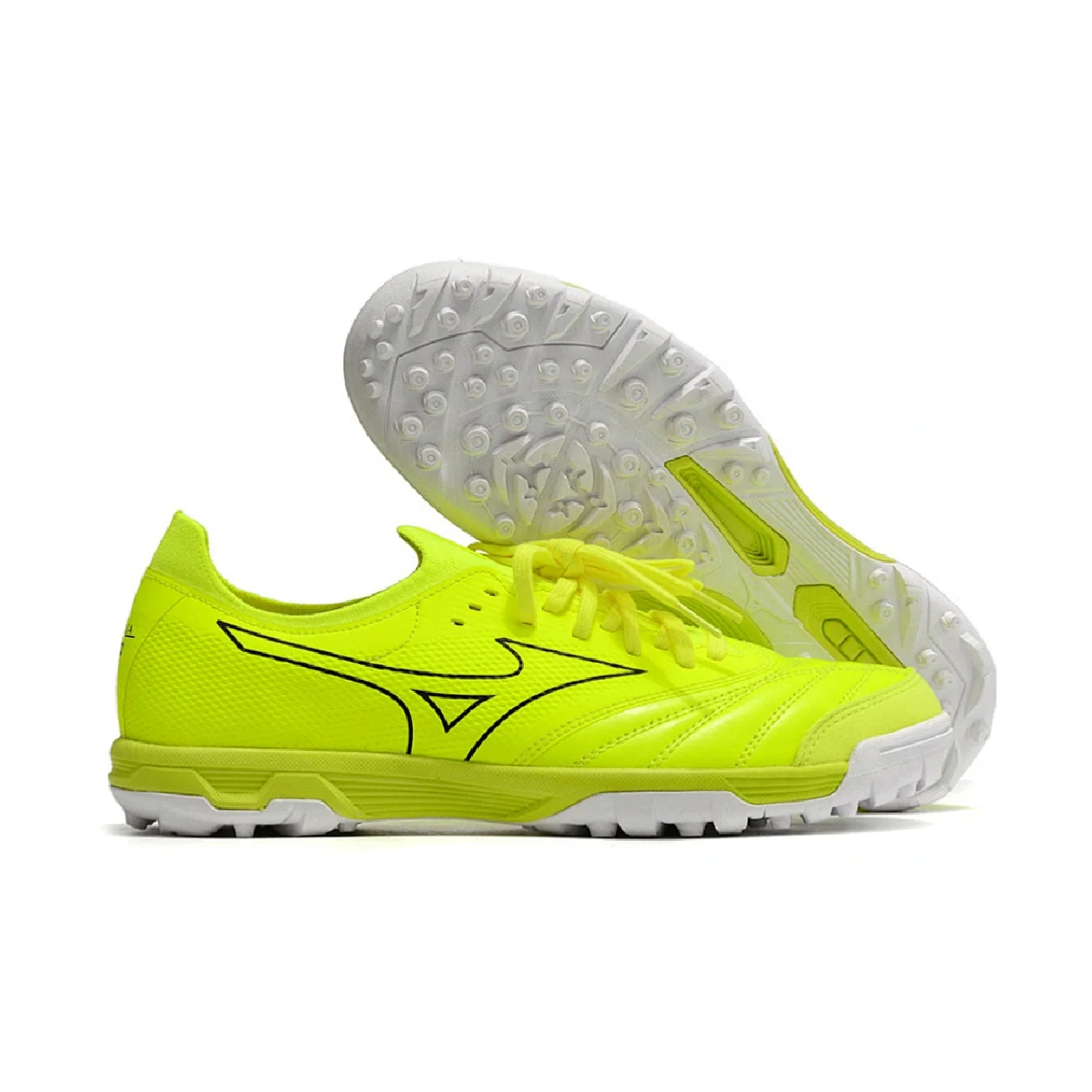 Botas de fútbol Mizuno Neo Sala Turf TF Verde Neón