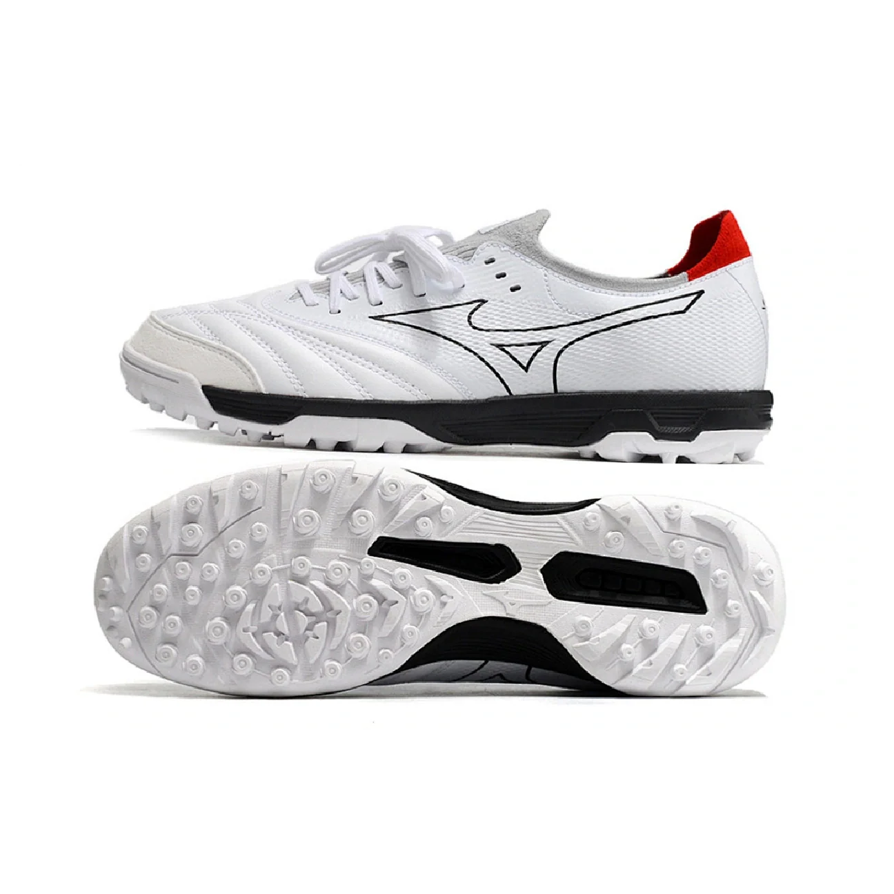 Botas de fútbol Mizuno Neo Sala Turf TF blancas y negras