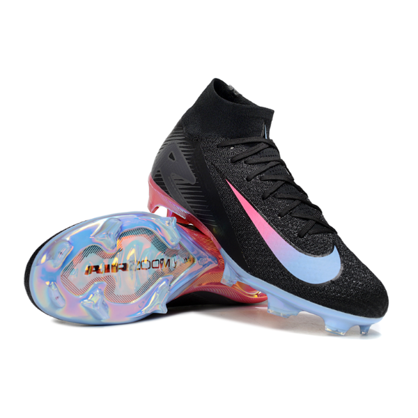 Nike Mercurial Superfly 10 Elite Black, Blue and Pink FG Kids Football Bootl