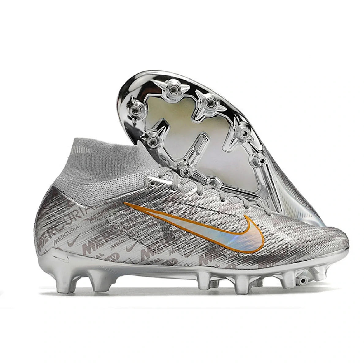 Nike Air Zoom Mercurial Superfly 9 Elite Silver Artificial Ground AG Football Boot