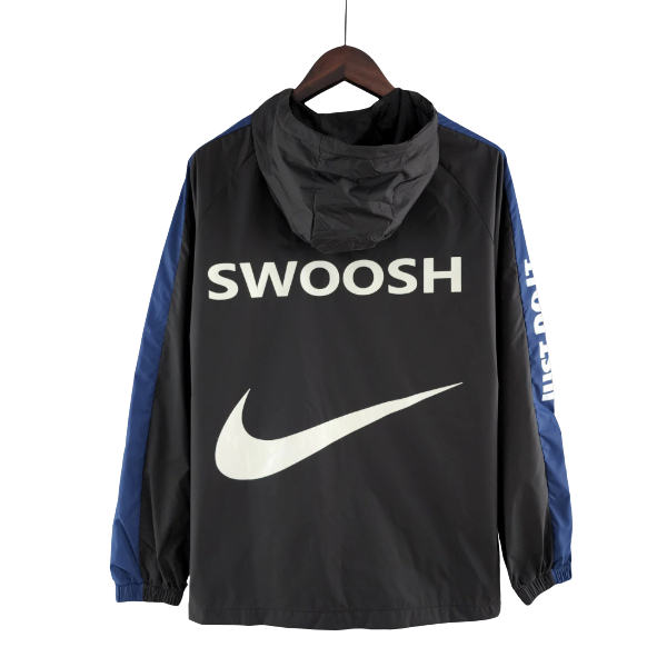Nike Black White Green Windbreaker Jacket 