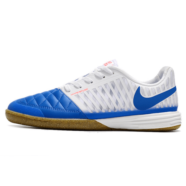 Nike Lunar Gato II IC White and Blue Indoor IC Football Boot