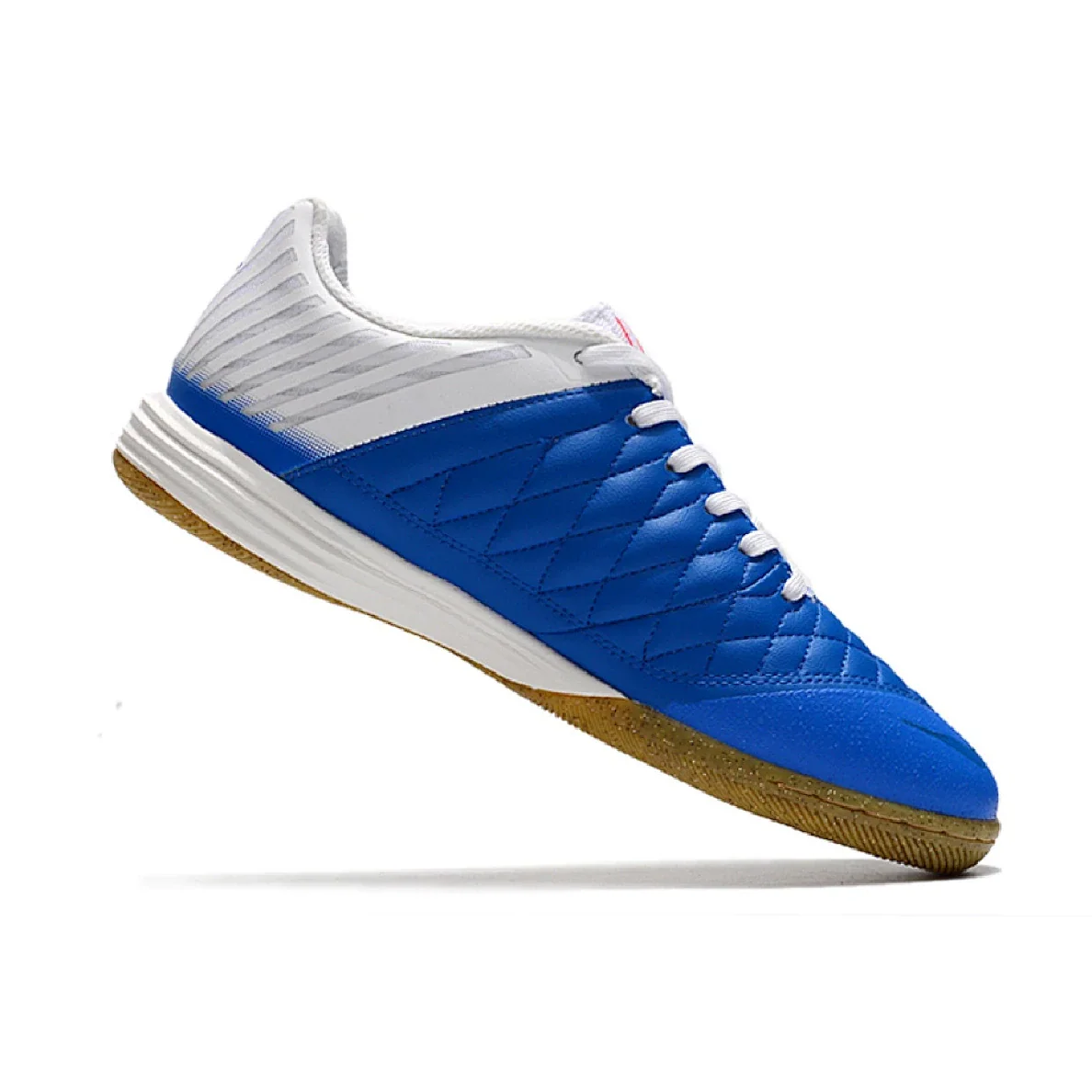 Nike Lunar Gato II IC White and Blue Indoor IC Football Boot