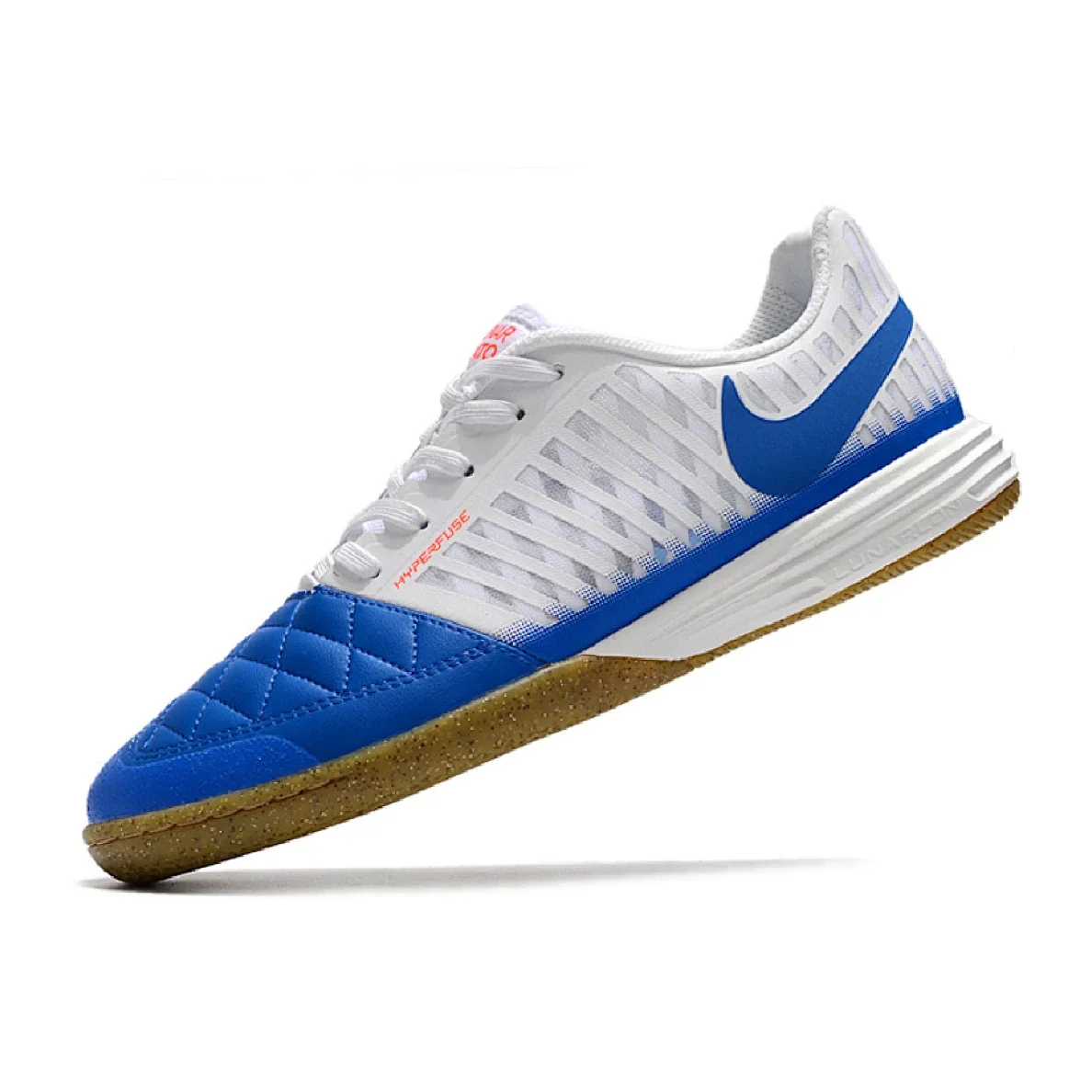 Nike Lunar Gato II IC White and Blue Indoor IC Football Boot