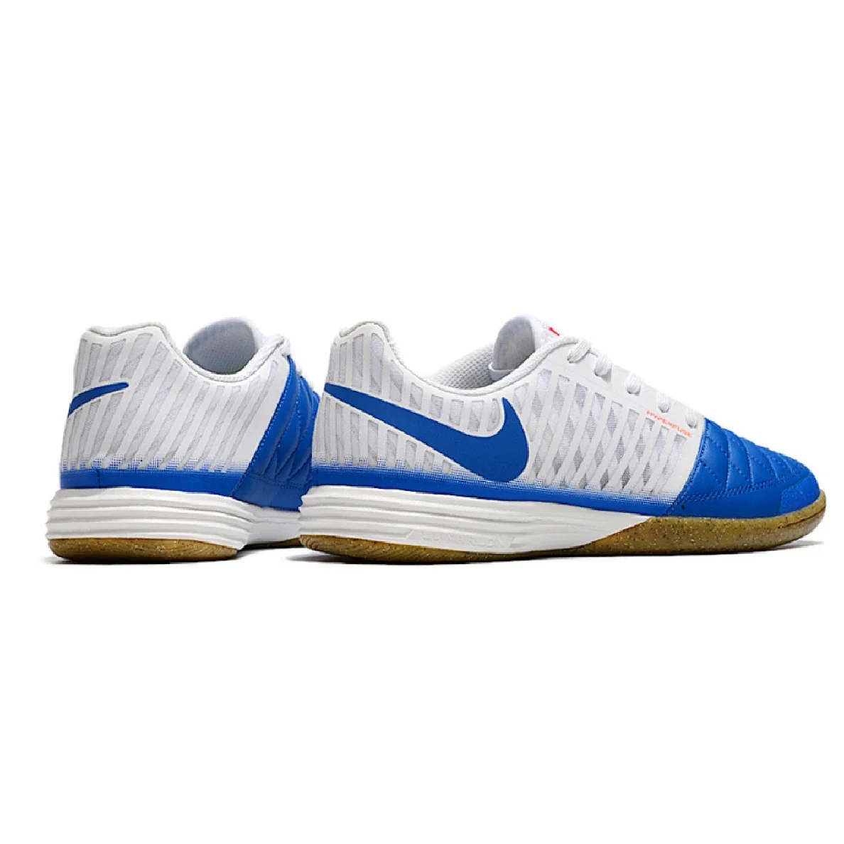 Nike Lunar Gato II IC White and Blue Indoor IC Football Boot