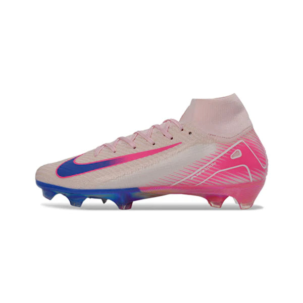 Botas de fútbol Nike Air Zoom Mercurial Superfly 10 Elite rosa claro para terreno firme FG