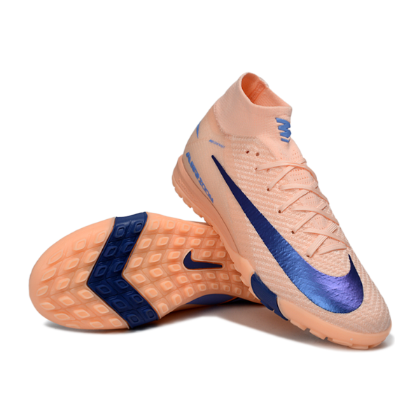 Nike Mercurial Superfly 10 Elite Pink and Blue Turf TF Kids Football Boot