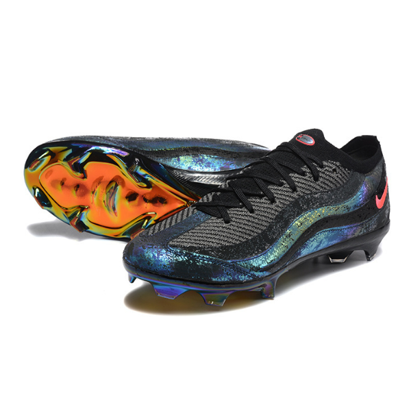 Botas de fútbol Nike Mercurial Vapor 16 Elite Air Max 95 para terreno firme FG para niños, color negro