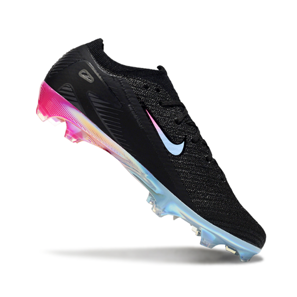 Botas de fútbol Nike Mercurial Vapor 16 Elite para niños, color negro, azul y rosa, para terreno firme FG