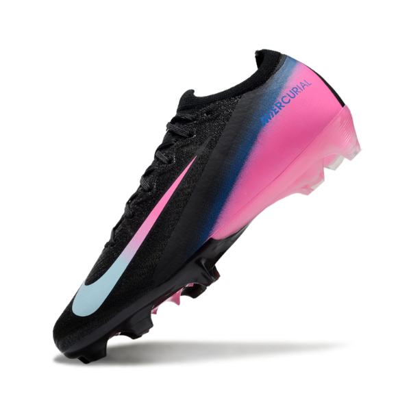 Botas de fútbol Nike Mercurial Vapor 16 Elite para niños, color negro, rosa y azul, para terreno firme FG