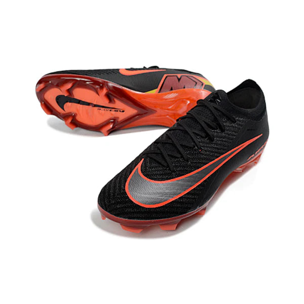 Botas de fútbol Nike Air Zoom Mercurial Vapor 16 Elite FG para terreno firme, color negro y rojo