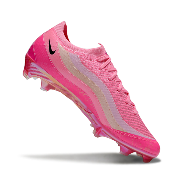 Botas de fútbol Nike Mercurial Vapor 16 Elite Air Max 95 rosa para terreno firme FG para niños