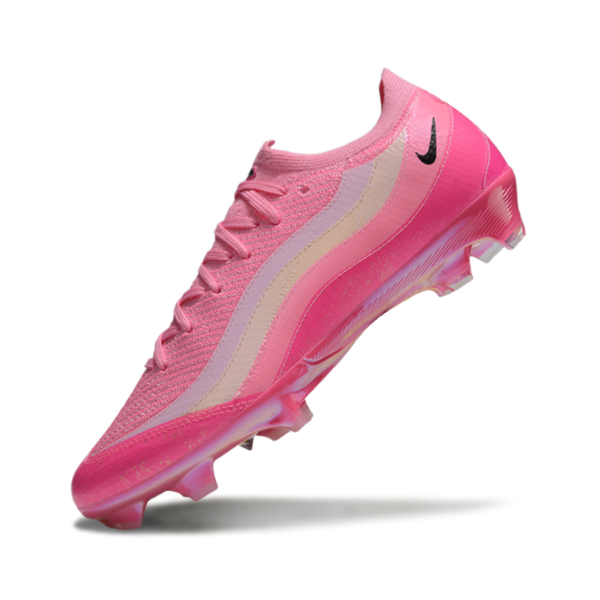 Botas de fútbol Nike Mercurial Vapor 16 Elite Air Max 95 rosa para terreno firme FG para niños