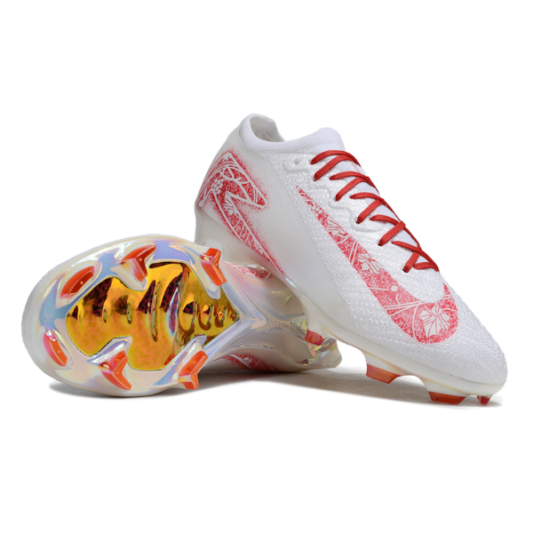 Nike Mercurial Vapor 16 Elite White and Red Floral Firm Ground FG Kids Football Boot