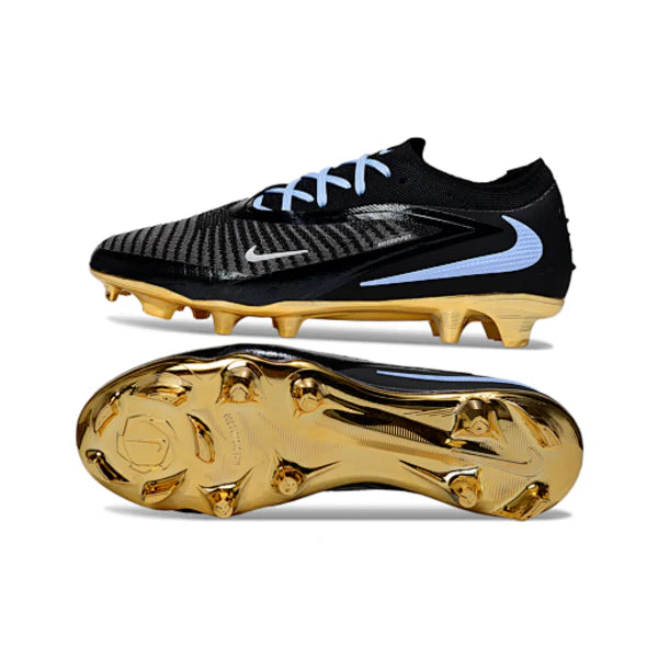 Nike Phantom 6 Elite Black and Golden Firm Ground FG Football Boot