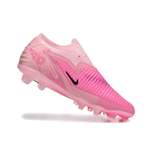 Botas de fútbol Nike Phantom 6 Elite FG para niños, color rosa claro y terreno firme