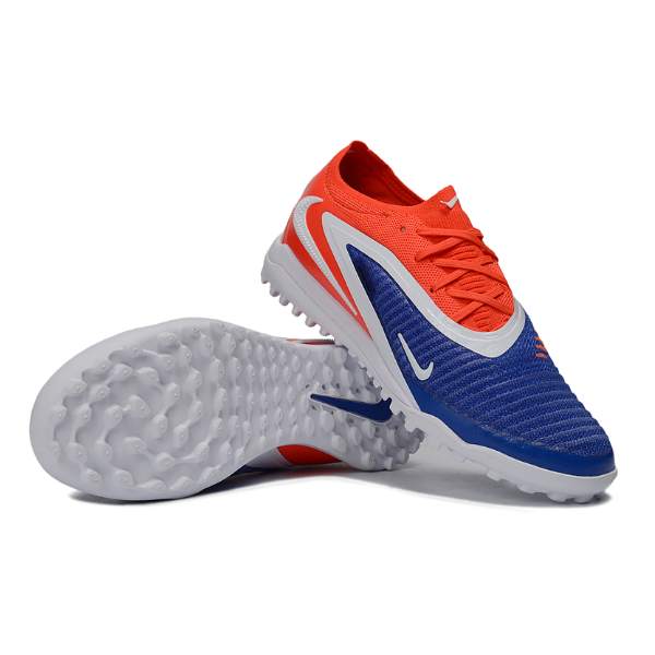 Botas de fútbol Nike Phantom 6 Elite Turf TF para niños, color naranja y azul