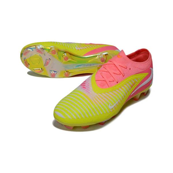 Nike Phantom 6 Elite Pink, Yellow and White Firm Ground FG Football Boot