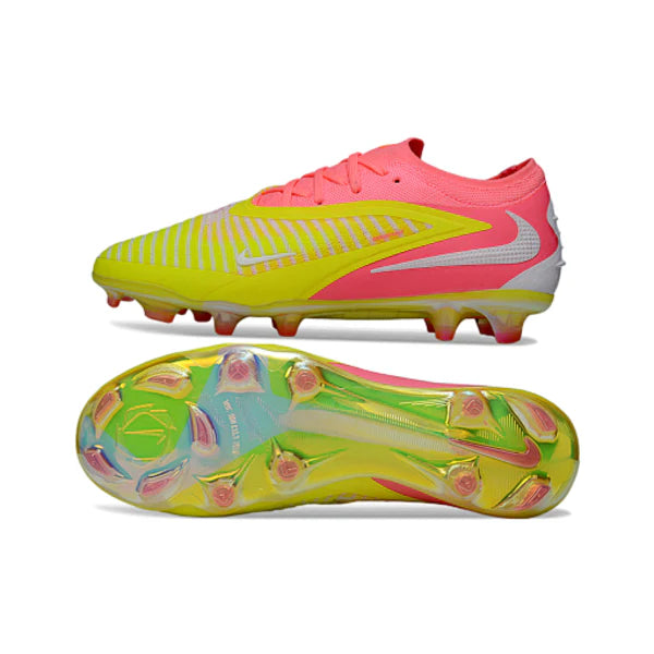 Nike Phantom 6 Elite Pink, Yellow and White Firm Ground FG Football Boot