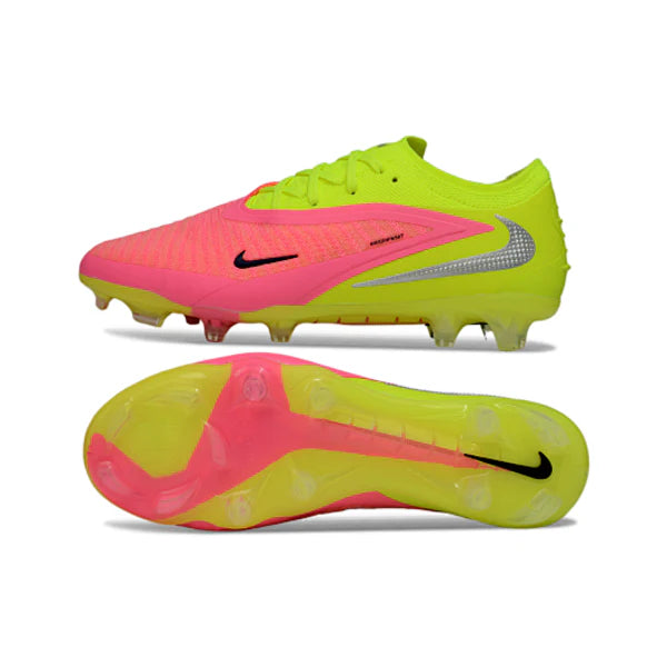 Nike Phantom 6 Elite Yellow, Silver and Pink Firm Ground FG Football Boot