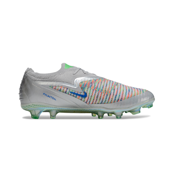 Botas de fútbol Nike Phantom 6 Elite x EA FC para terreno firme, color blanco, para niños