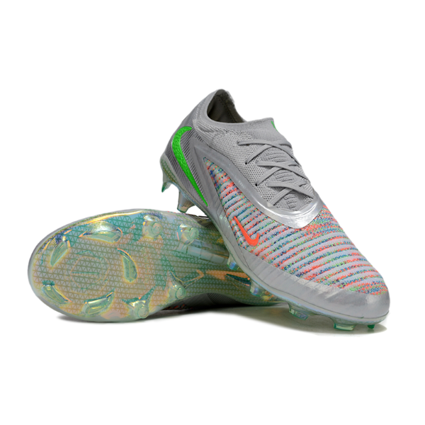 Botas de fútbol Nike Phantom 6 Elite x EA FC para terreno firme, color blanco, para niños